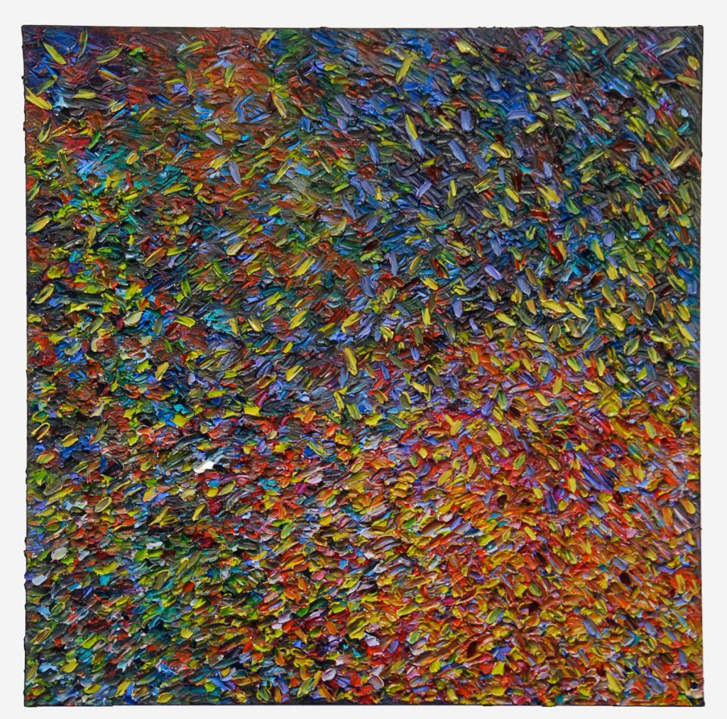 Flutter, 2008, oil on canvas, 30" x 30"