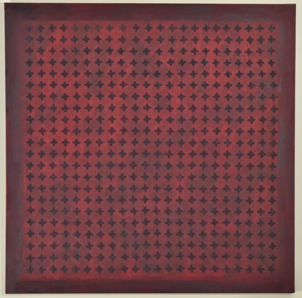 Red Cross, 1995, oil on canvas, 52" x 52"